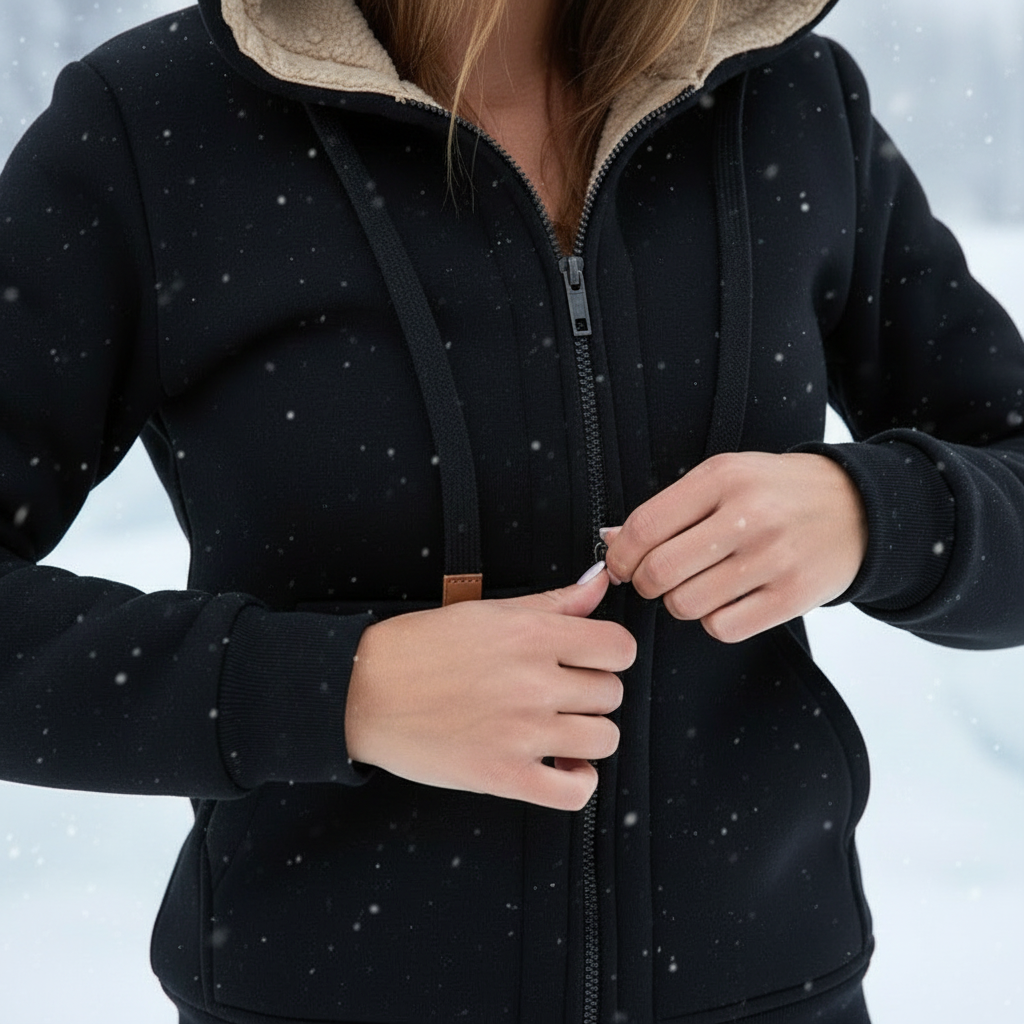 Afslappet Loungewear Sæt | Varm Fleece & Sherpa | Hele Året