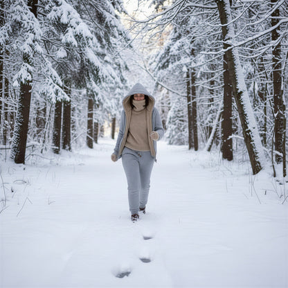 Afslappet Loungewear Sæt | Varm Fleece & Sherpa | Hele Året