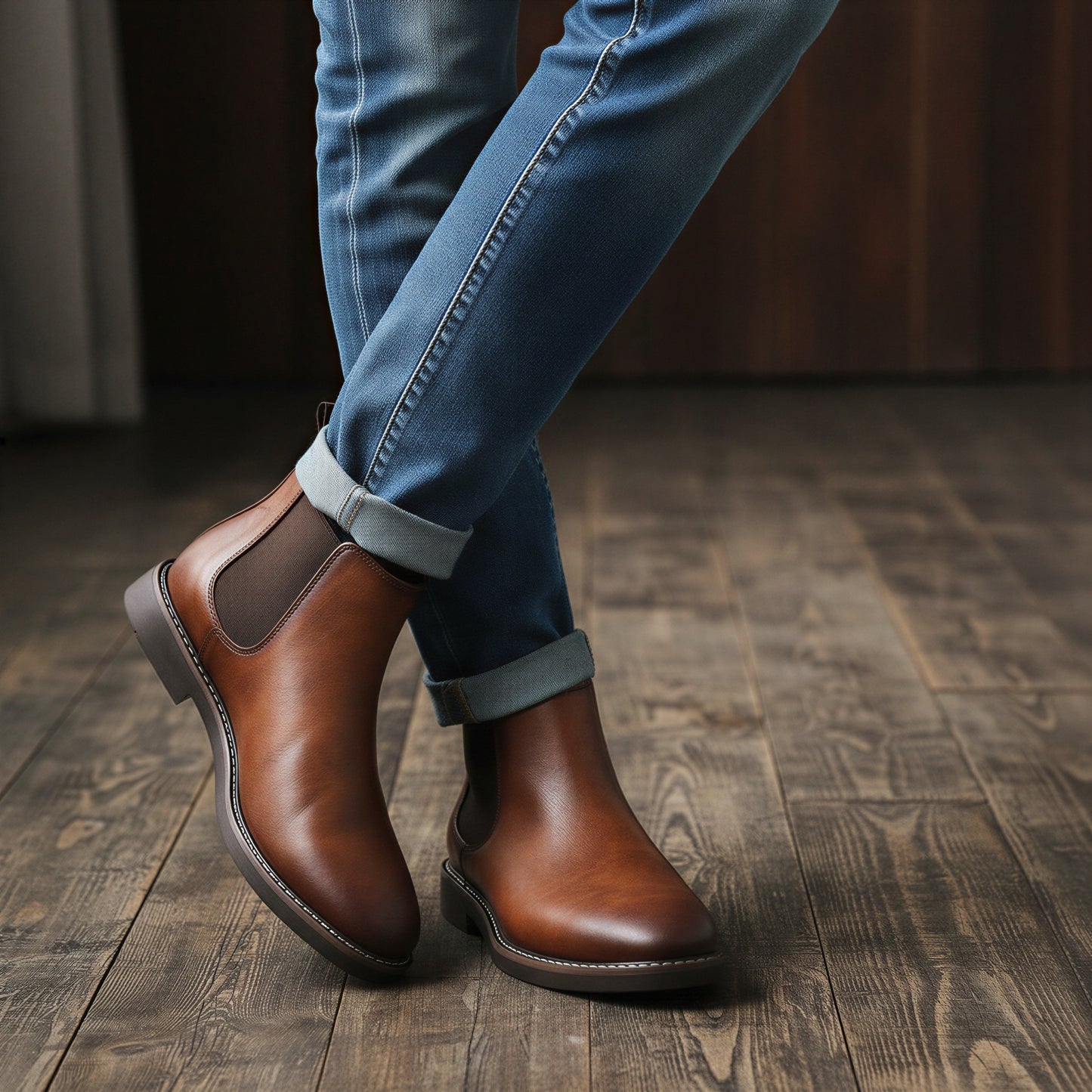 Klassiske Chelsea-støvler | Imiteret Læder | All Season