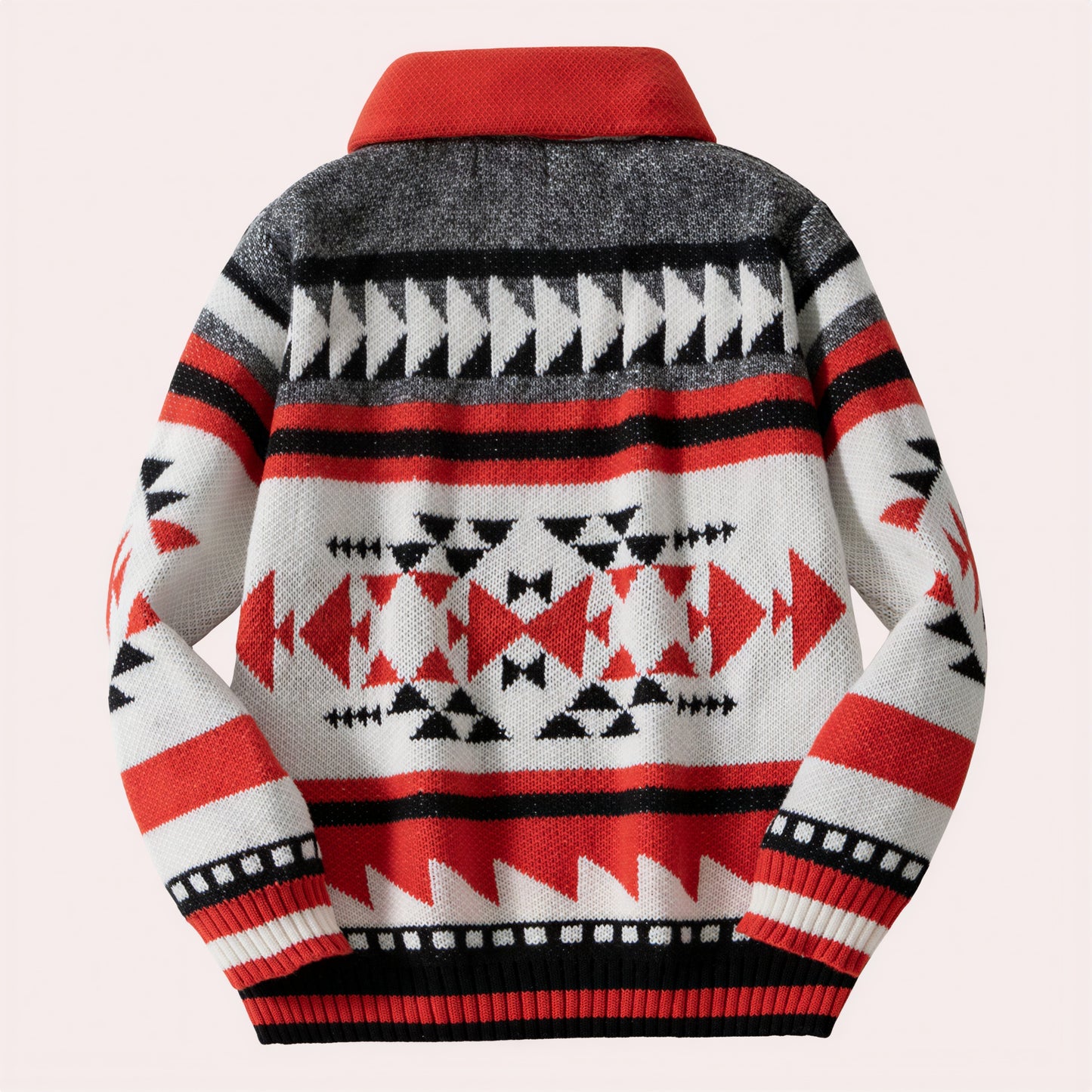 Boheme Kardigan | Geometrisk Mønster | Efterår/Vinter