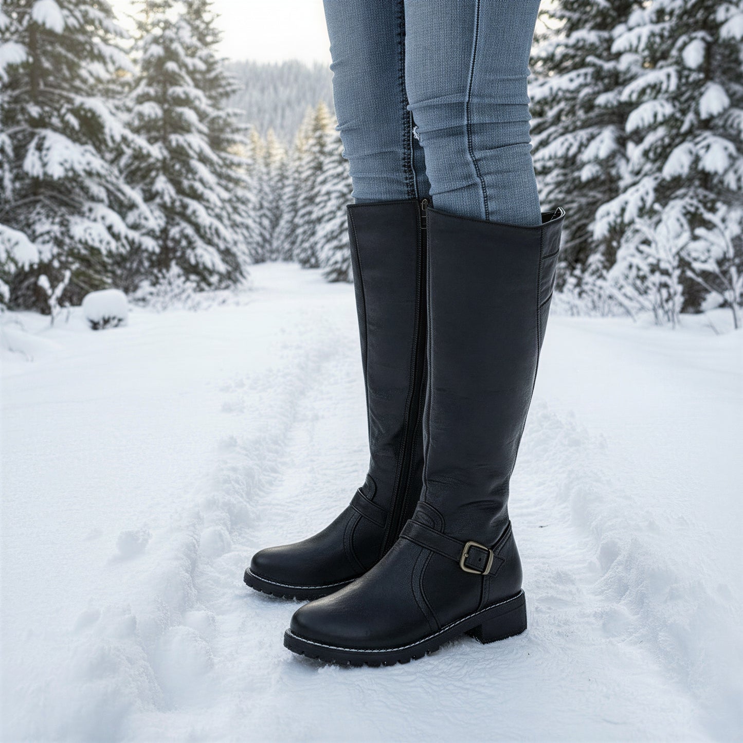 Klassiske Ridestøvler | Justerbar Spænde | Hverdagskomfort