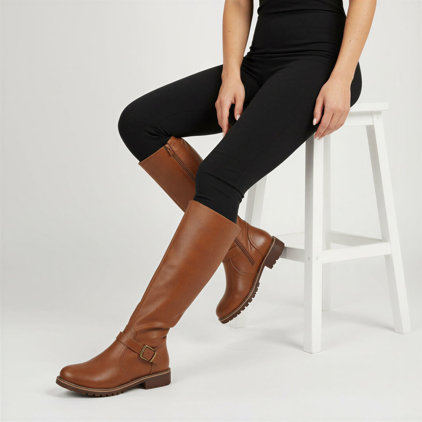 Klassiske Ridestøvler | Justerbar Spænde | Hverdagskomfort