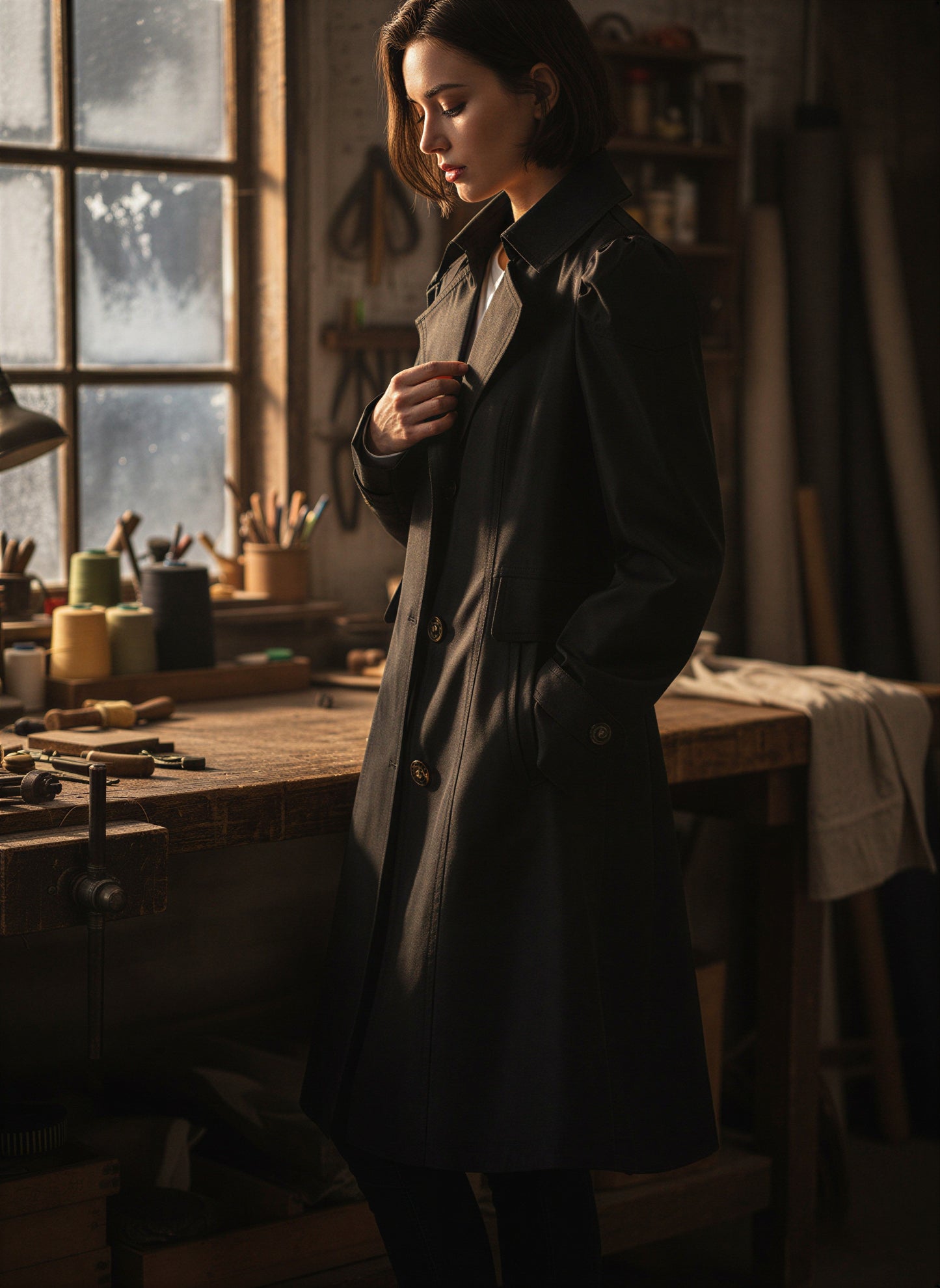 Klassisk Trenchcoat | Puffærmer | All Season