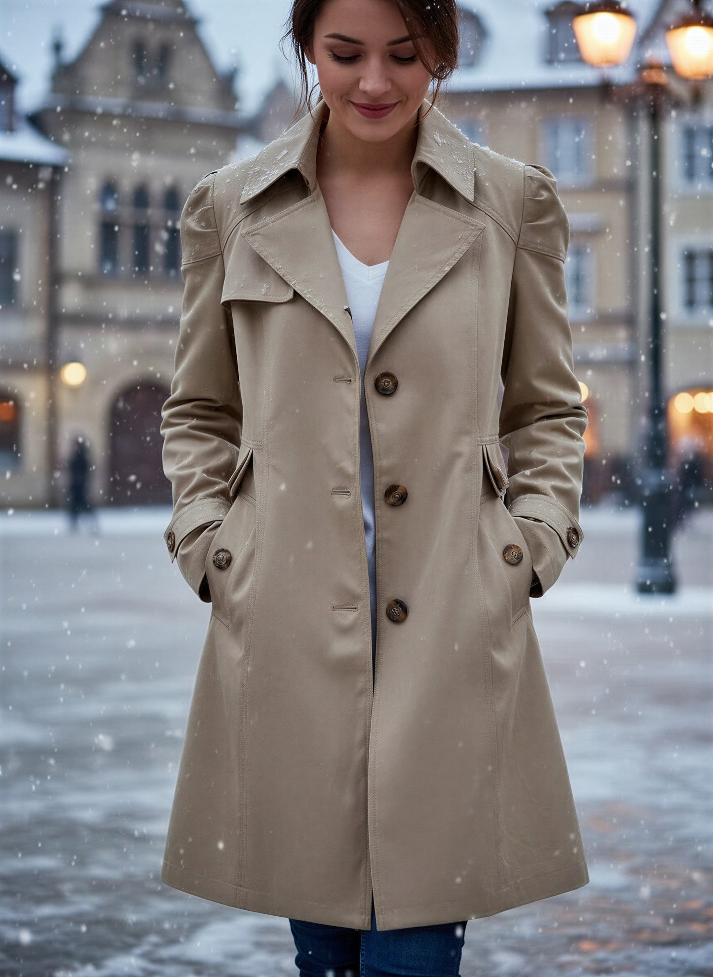 Klassisk Trenchcoat | Puffærmer | All Season