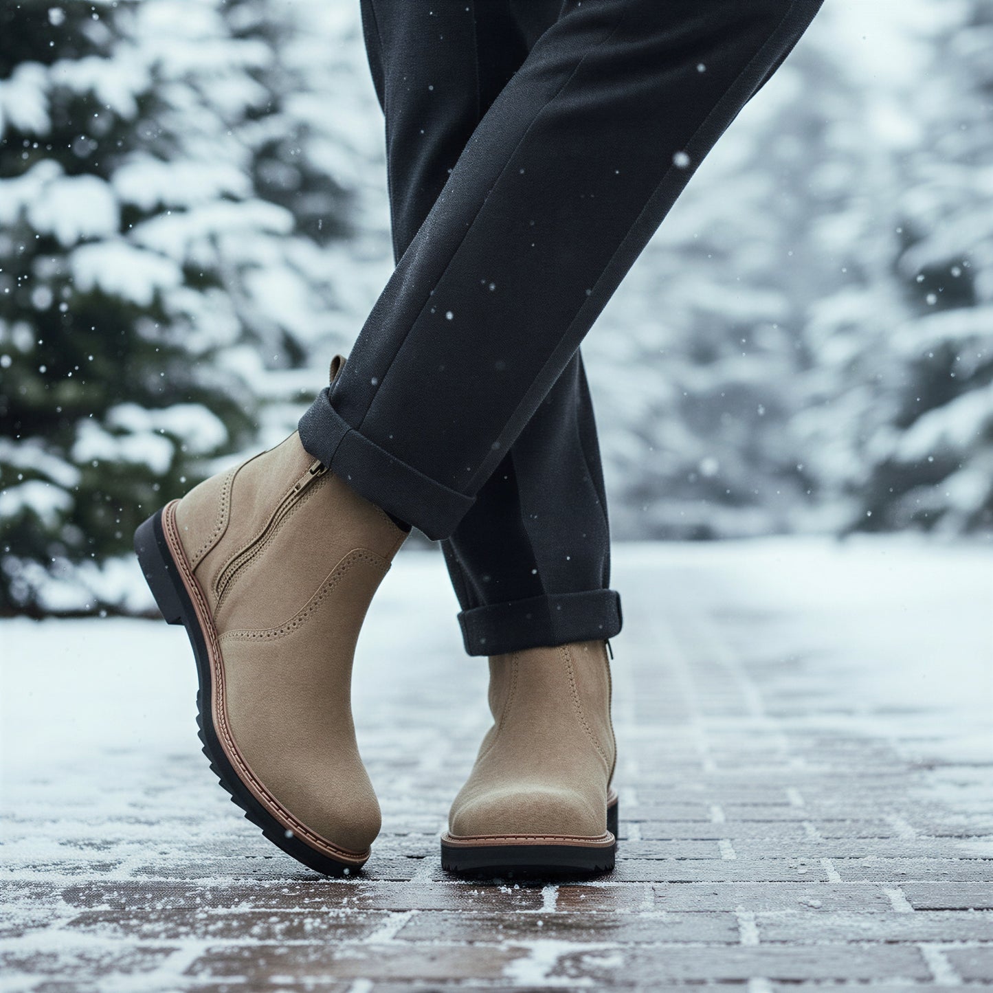 Moderne Chelsea Støvler | Vandafvisende Ruskind | Helårsbrug