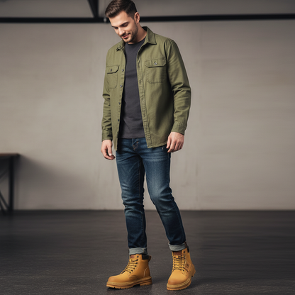 Robuste Arbejdsstøvler | Kontraststikning | Udendørs & Arbejde