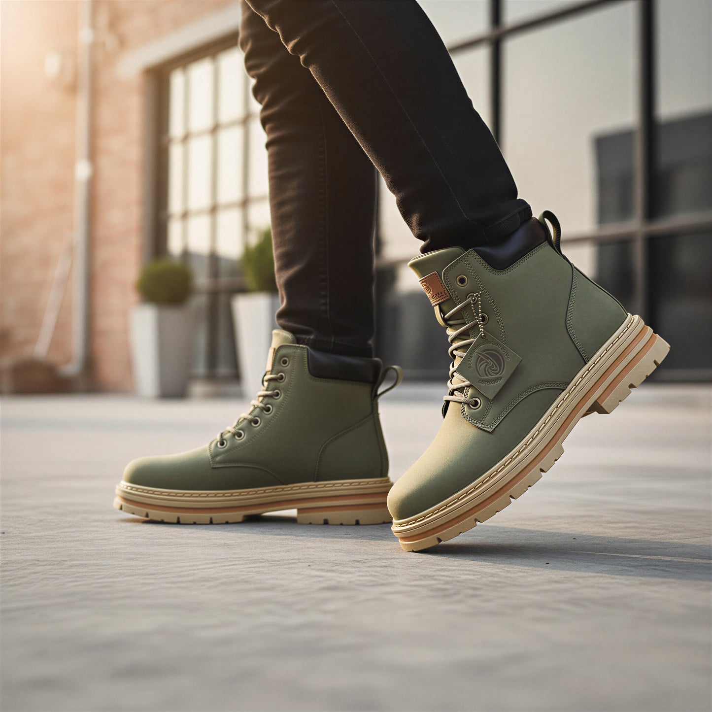 Robuste Arbejdsstøvler | Kontraststikning | Udendørs & Arbejde