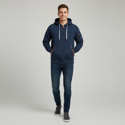 Utility Hættetrøje | Half-Zip Design | Til Alle Årstider