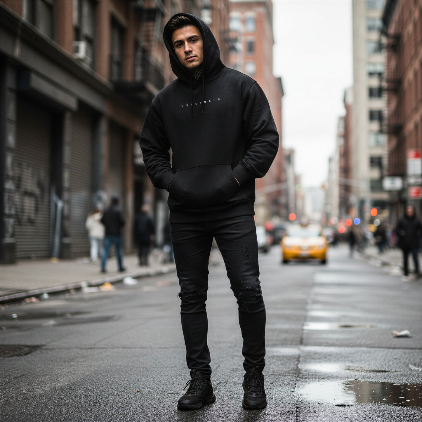 Streetwear Hættetrøje | "ORIGINALS" Logo | Helårsbrug