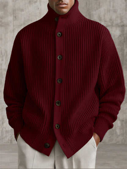 Norideen Strikket Cardigan | Høj Krave | Afslappet Stil