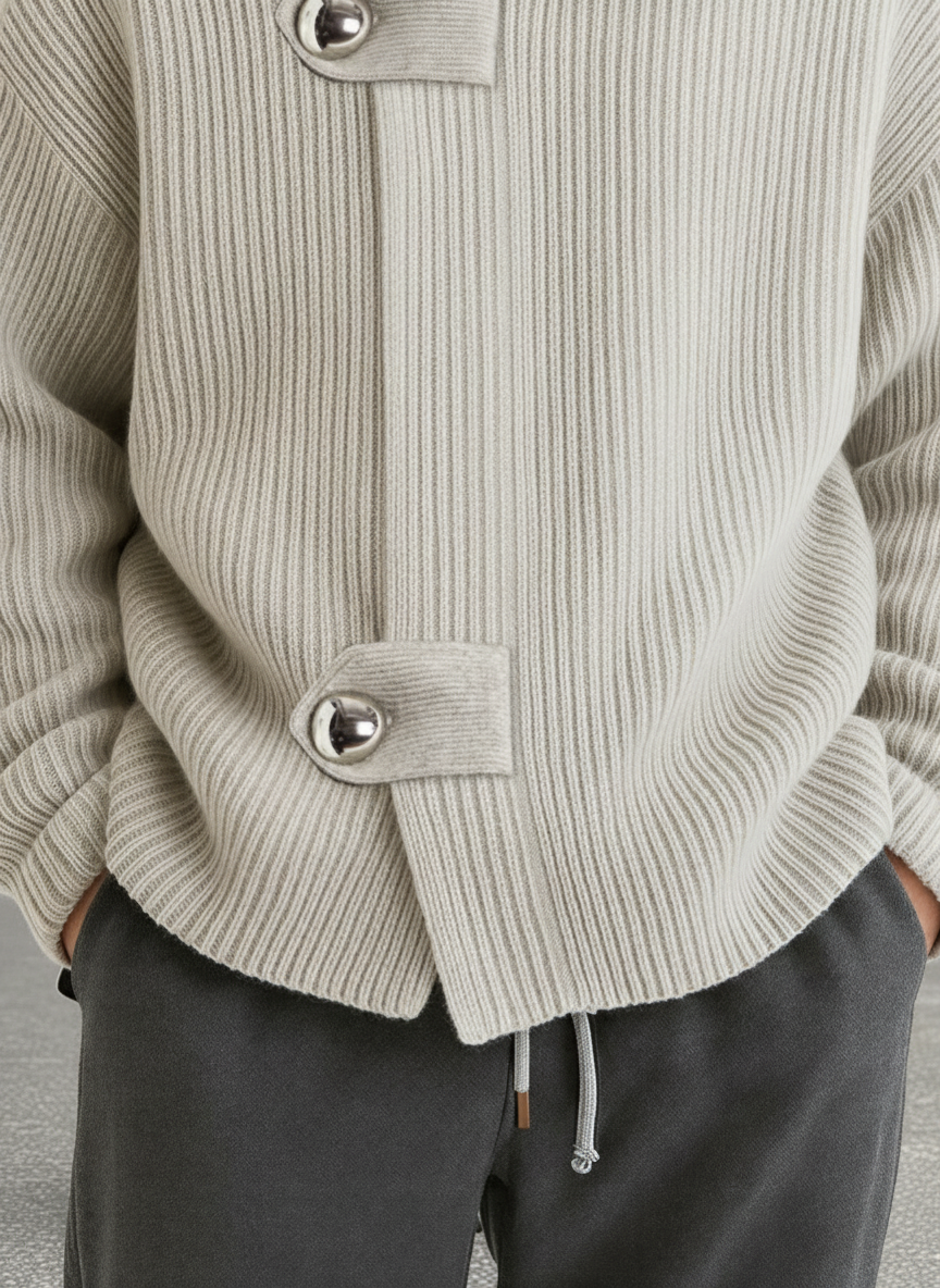 Afslappet Strik Cardigan | Chunky Strik | Efterår