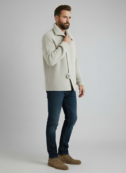 Afslappet Strik Cardigan | Chunky Strik | Efterår