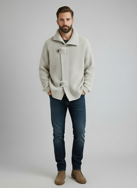 Afslappet Strik Cardigan | Chunky Strik | Efterår