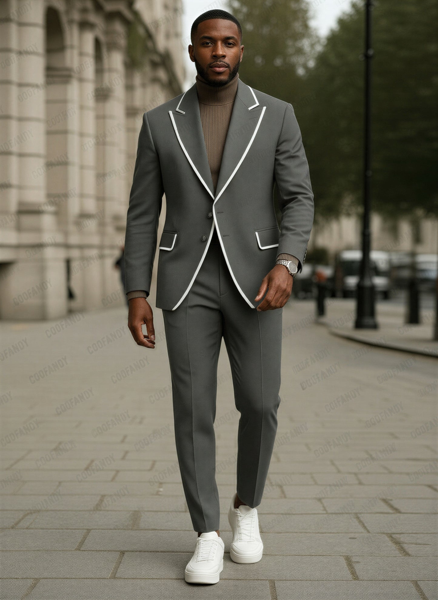 Moderne Jakkesæt | Kontrastpiping | Business Casual