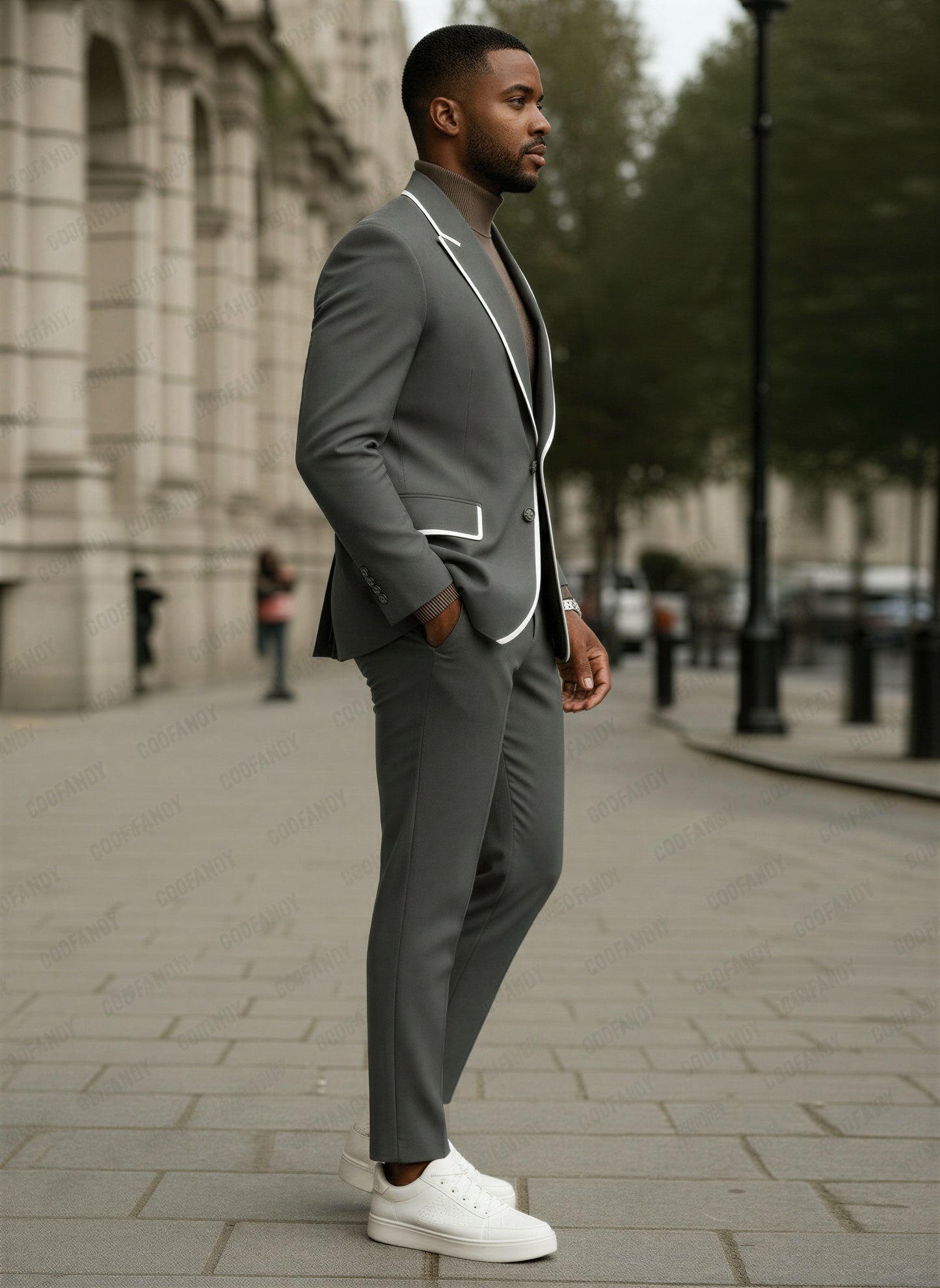 Moderne Jakkesæt | Kontrastpiping | Business Casual