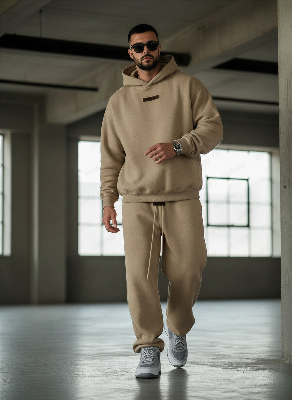 Afslappet Streetwear Sæt | Oversized Hoodie & Bukser | Hverdag