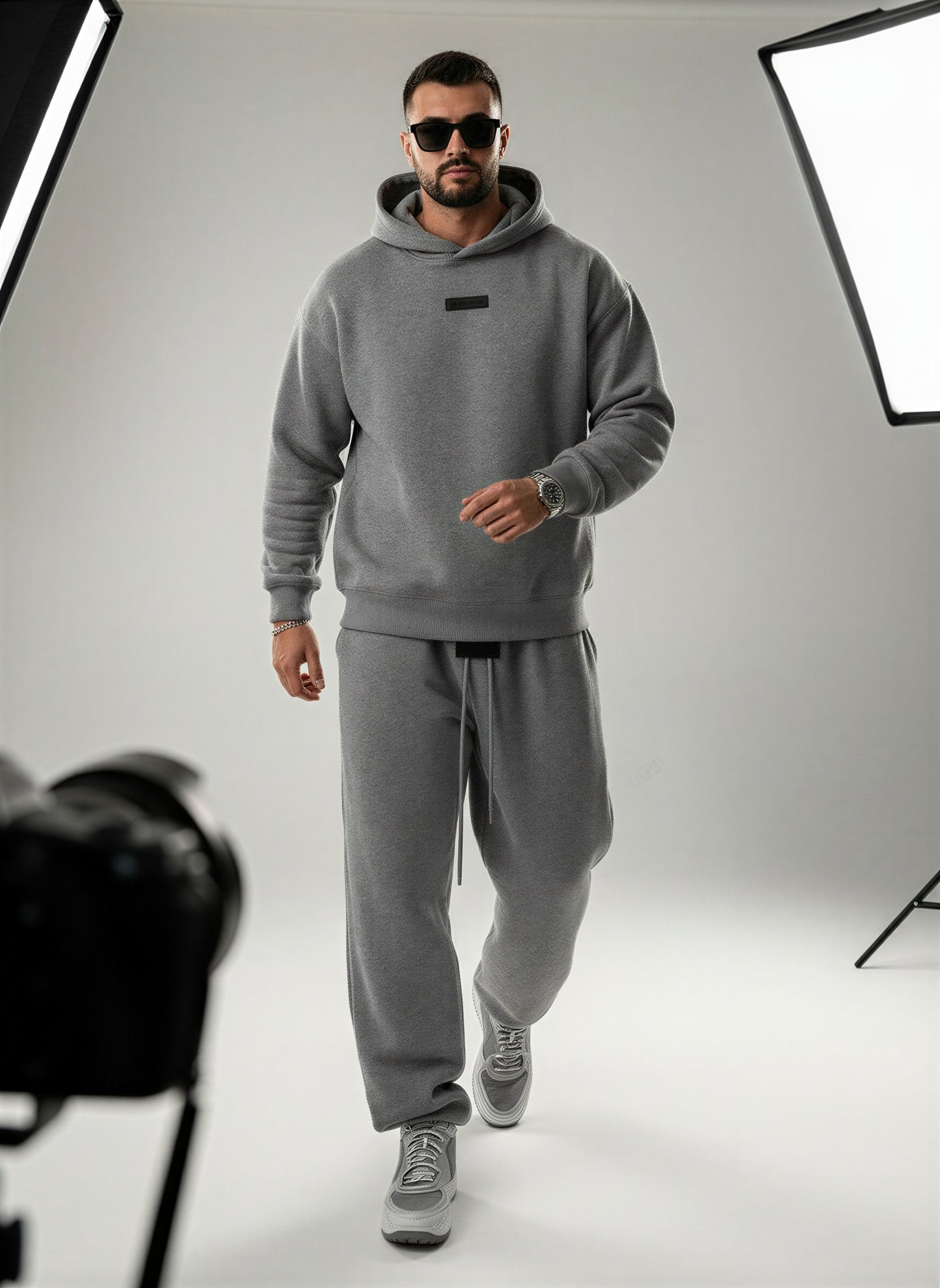 Afslappet Streetwear Sæt | Oversized Hoodie & Bukser | Hverdag