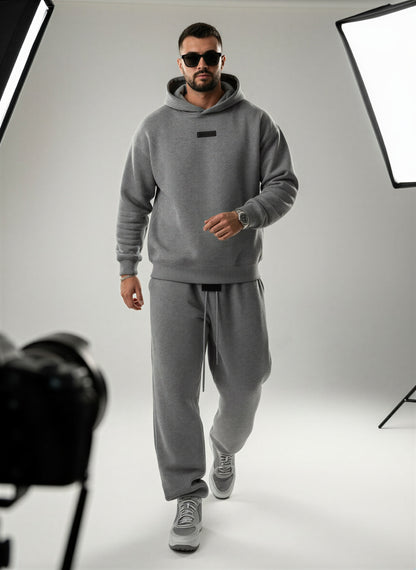 Afslappet Streetwear Sæt | Oversized Hoodie & Bukser | Hverdag