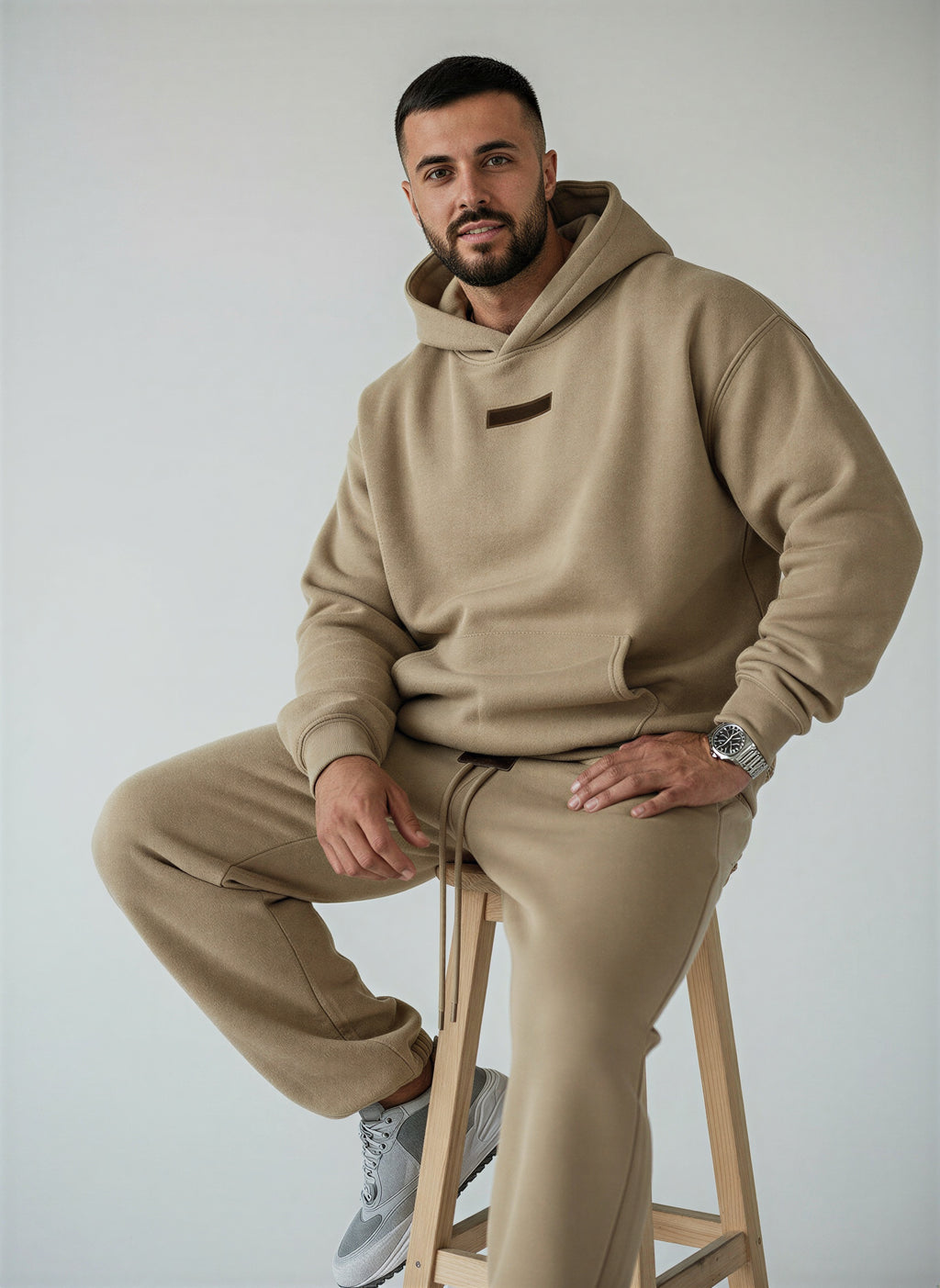 Afslappet Streetwear Sæt | Oversized Hoodie & Bukser | Hverdag