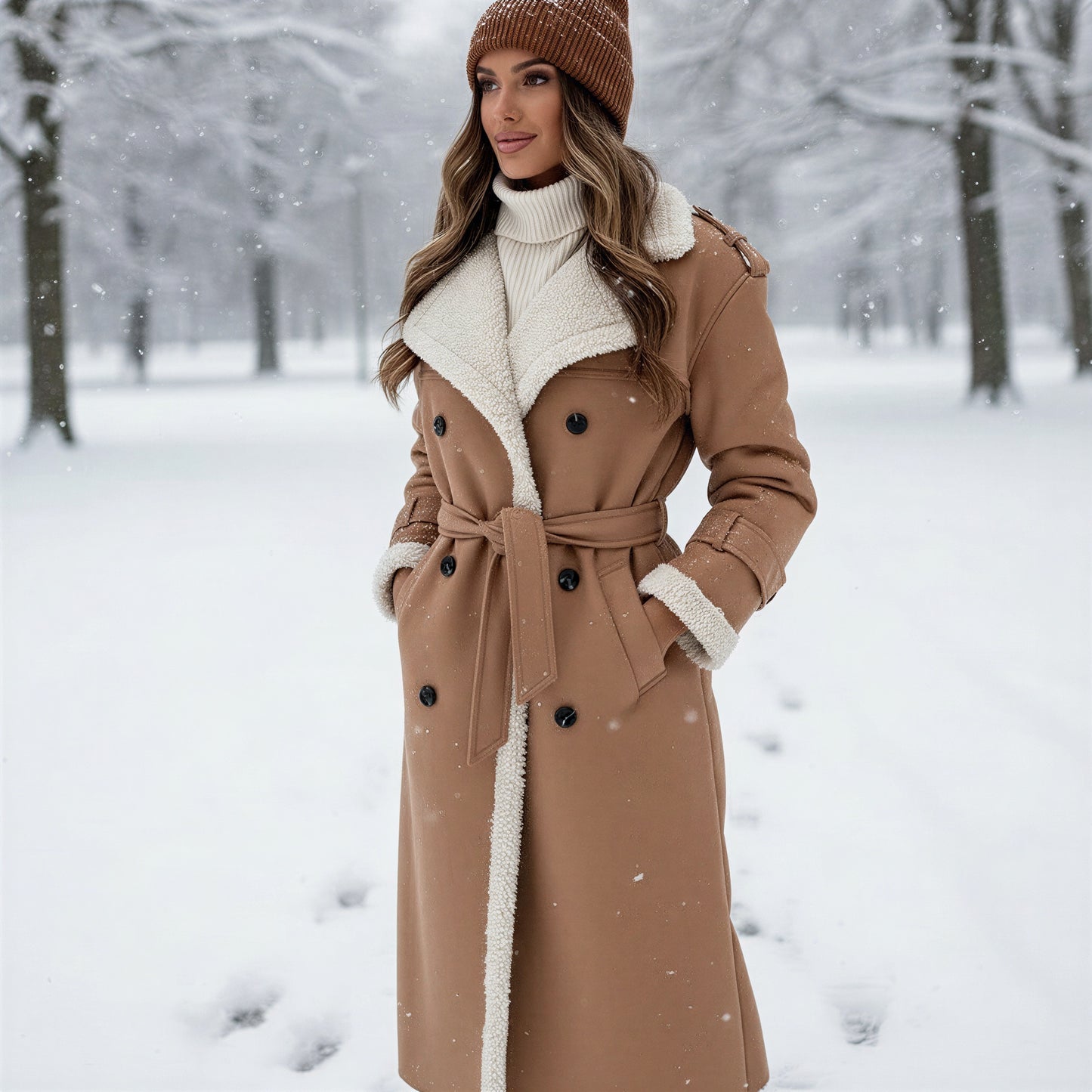 Helga Langfrakke | Luksuriøs Shearling | Vinterstil