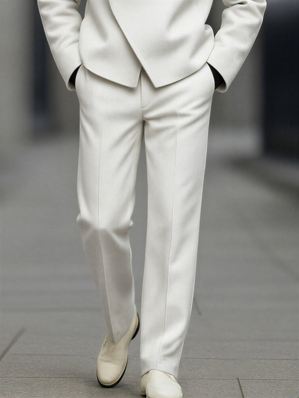 Avantgarde Sæt | Asymmetrisk Design Blazer & Bukser | Formel Elegance