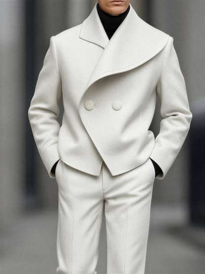 Avantgarde Sæt | Asymmetrisk Design Blazer & Bukser | Formel Elegance