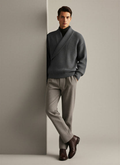 Moderne Striktrøje | Asymmetrisk Halsudskæring | Efterår