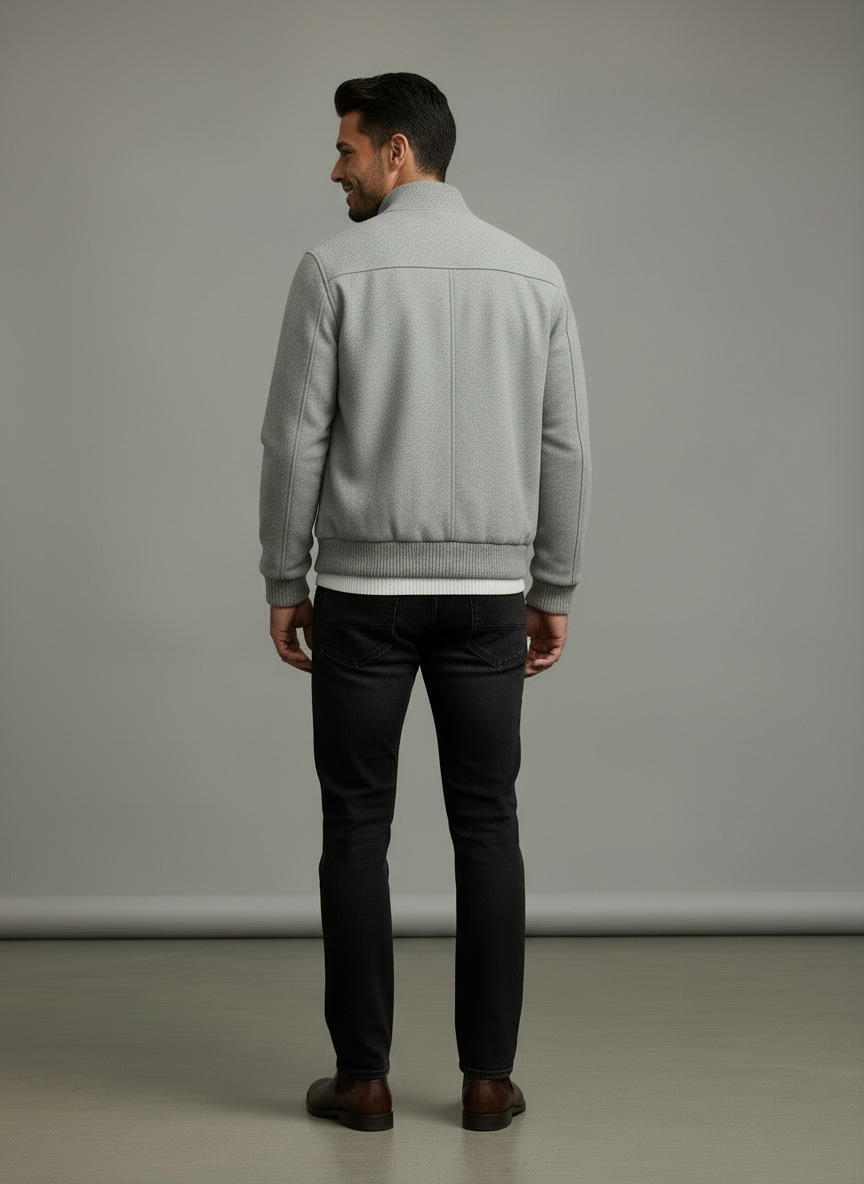 Klassisk Varsity Jakke | Uldblanding | Hverdag