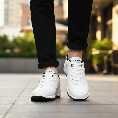 Klassiske Sneakers | Blå Med Kontraststriber | Hverdag