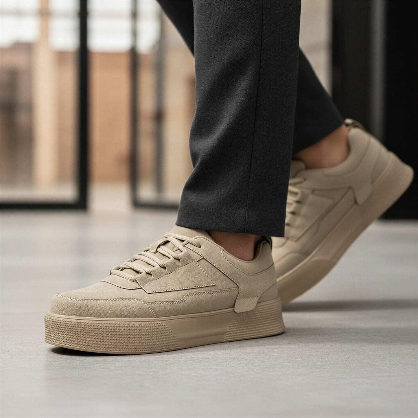 Moderne Sneakers i Ruskind | Tyksål | Hverdag