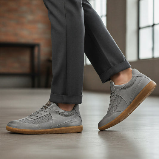 Retro Sneakers til Mænd | Suede-look & Mesh | Hverdag