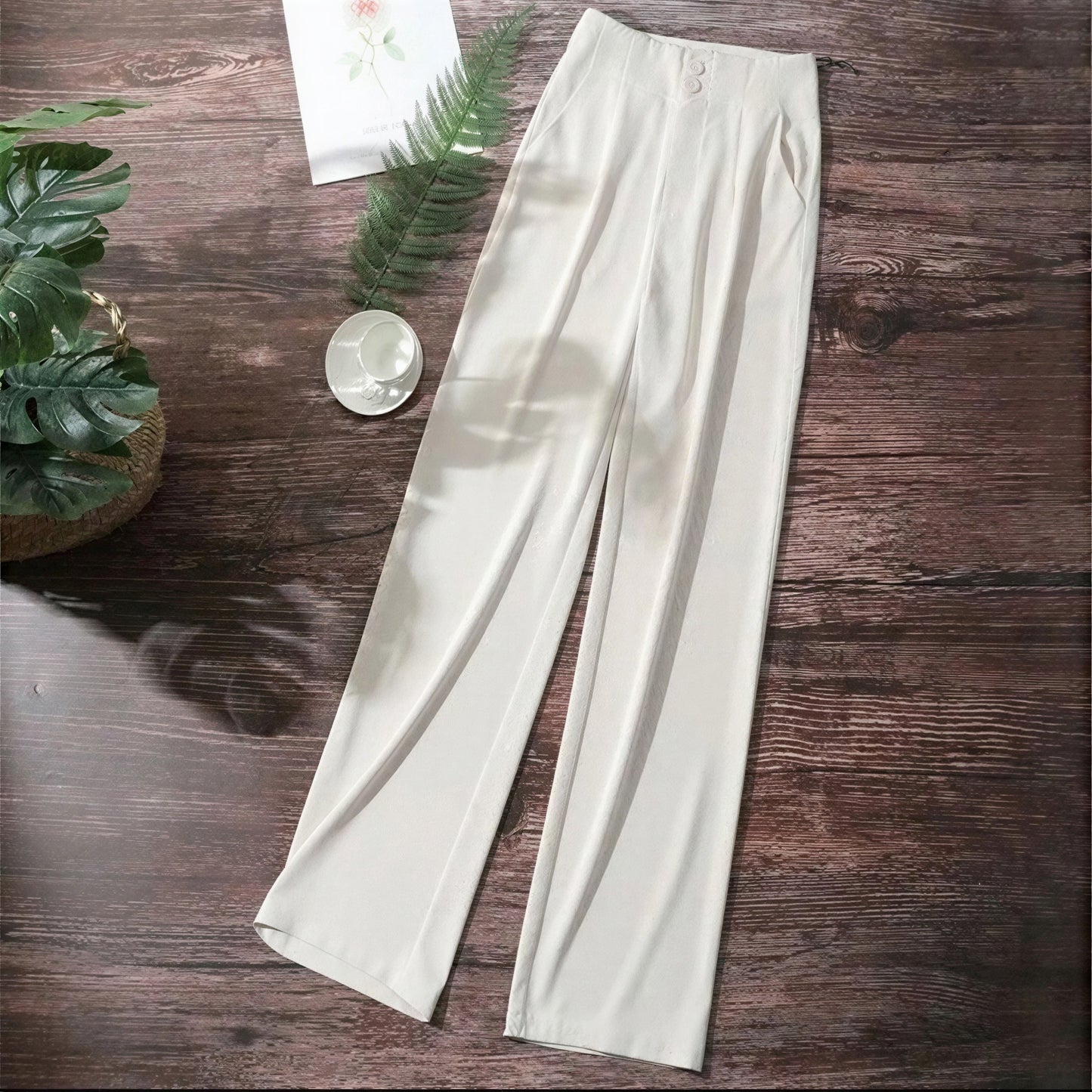 Uformel Chic Bukser | Bredbenet palazzo-design | Sommer