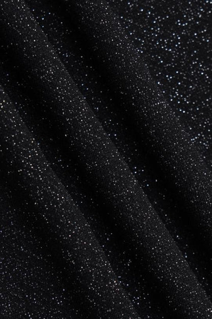 Aftenkjole med Høj Hals og Bindebælte