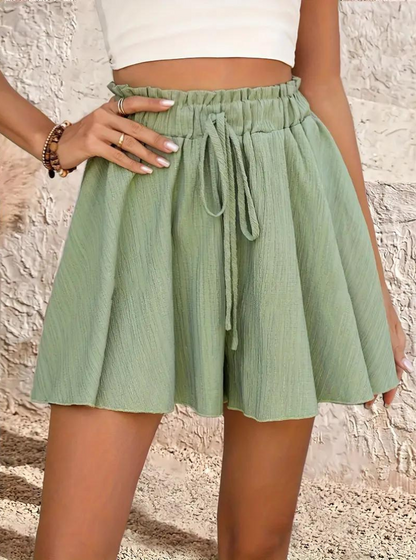 Højtaljede A-formede shorts