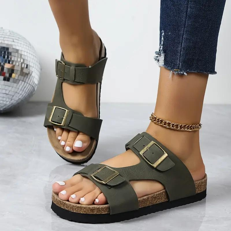 Sandaler med Justerbare Remme og Spænder