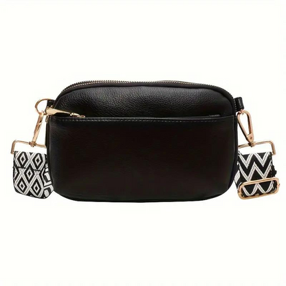 Crossbody Taske med Geometrisk Detalje