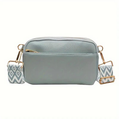 Crossbody Taske med Geometrisk Detalje