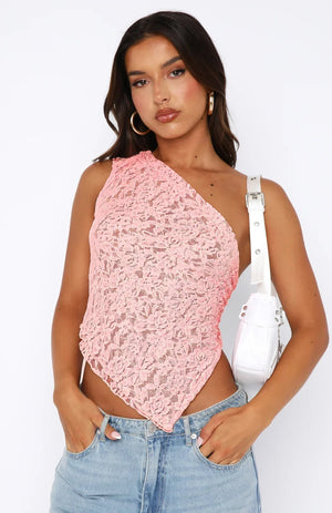 Dame Kjole – Asymmetrisk Én Skulder Blonde Kjole, Feststil-83517-4b5ecf97-df4a-49d3-9c3b-dd9b9826892f
