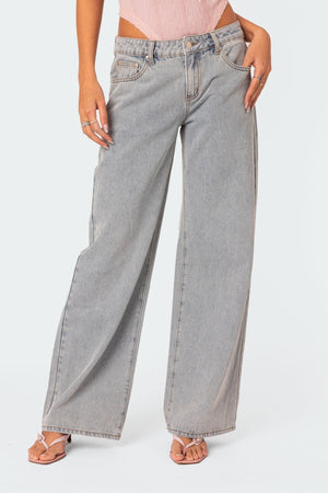Dame Jeans – Lyse Wide Leg med Broderede Sløjfer-83512-4d9927a2-e76e-4e90-9951-53a21ca16254