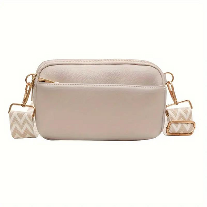 Crossbody Taske med Geometrisk Detalje