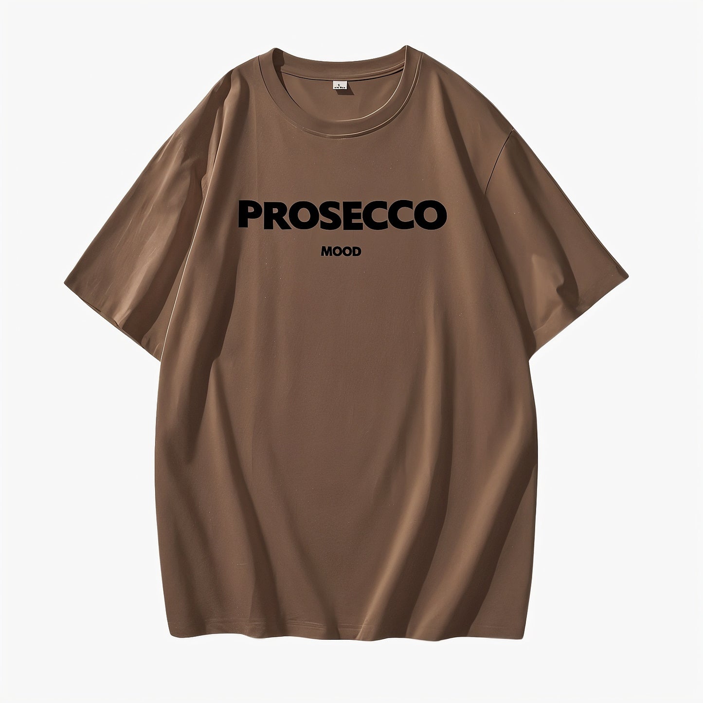 Afslappet T-shirt med Grafisk Tekst