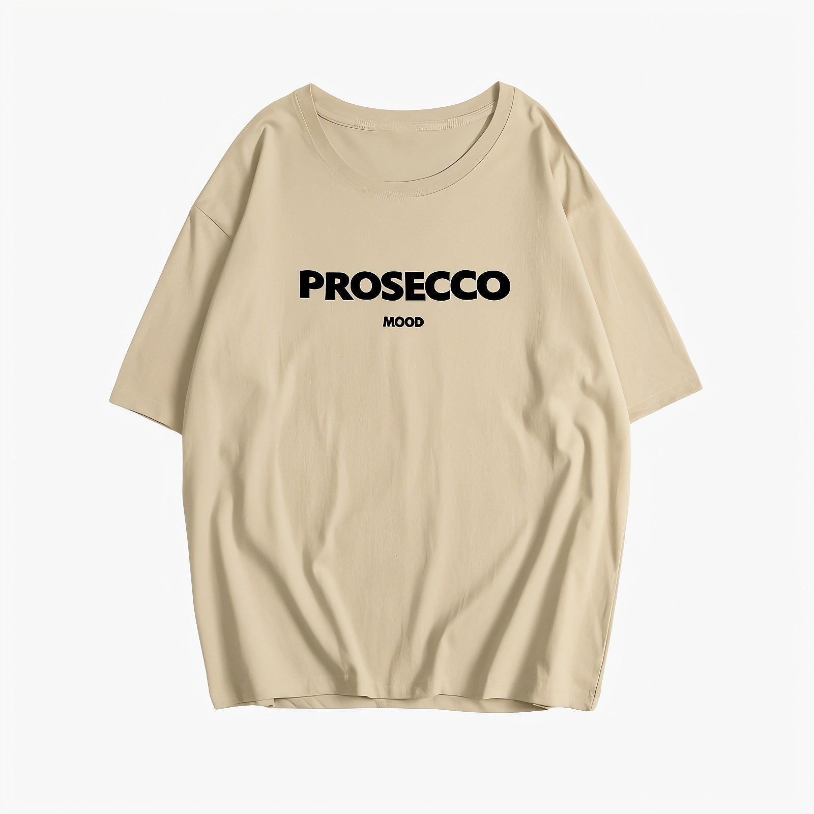 Afslappet T-shirt med Grafisk Tekst