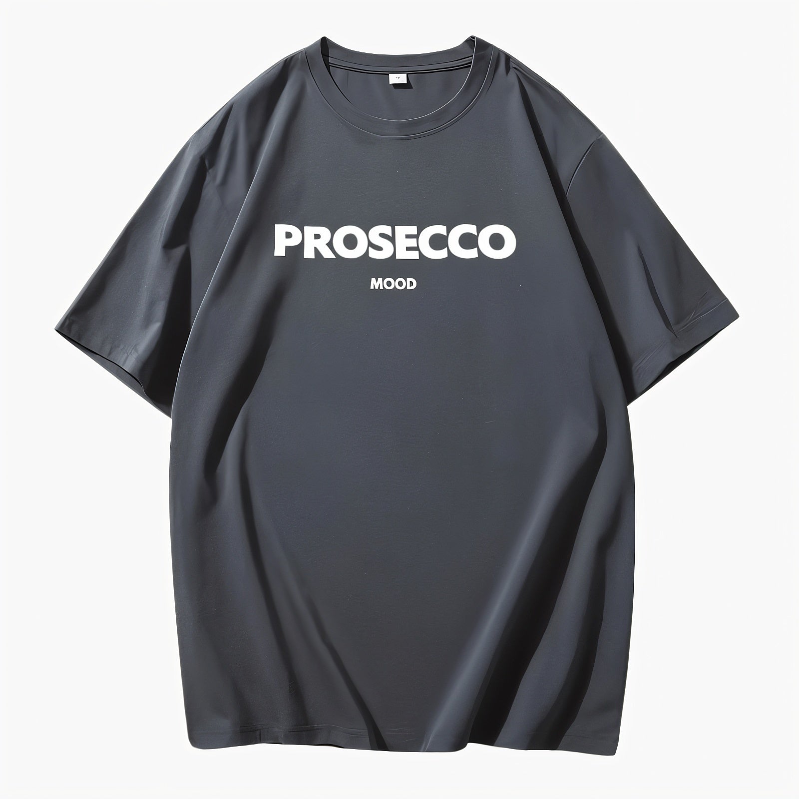 Afslappet T-shirt med Grafisk Tekst