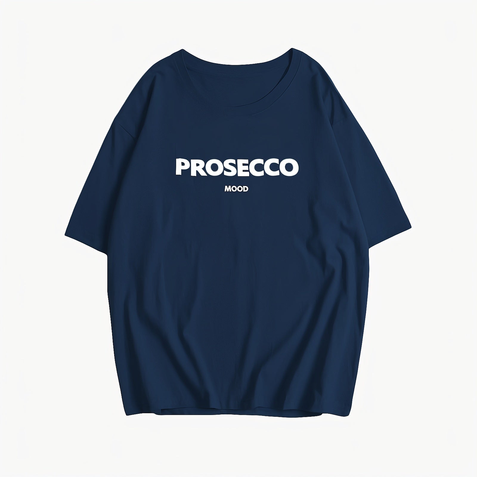 Afslappet T-shirt med Grafisk Tekst