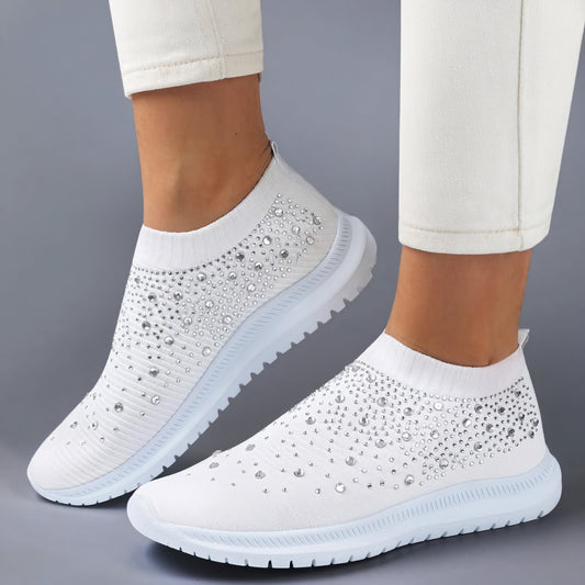 Slip-On Komfort med Glitterdetaljer