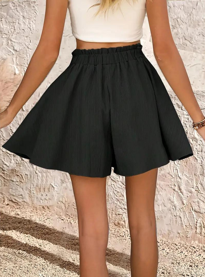 Højtaljede A-formede shorts
