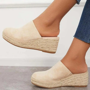 Dame Ruskindssko Kilehæl – Espadrille, Slip-on Design, Norideen-83367-584b2090-2f5c-496b-8028-d0f227420619