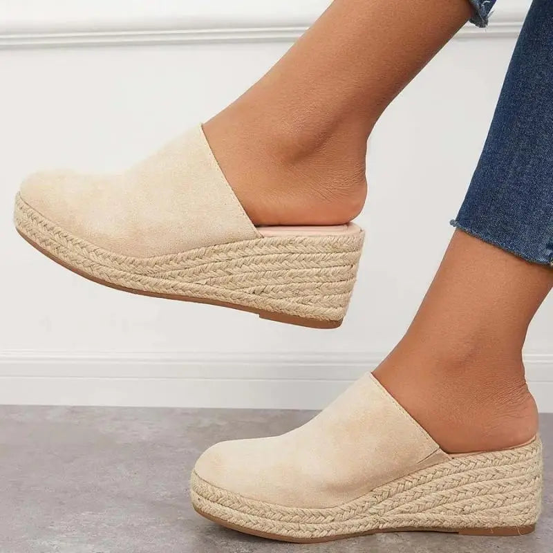 Dame Ruskindssko Kilehæl – Espadrille, Slip-on Design, Norideen-83367-584b2090-2f5c-496b-8028-d0f227420619