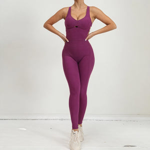 Moderne Activewear Sæt - Højtaljet Design