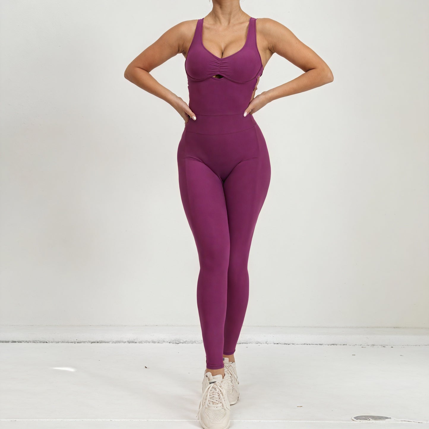 Moderne Activewear Sæt - Højtaljet Design